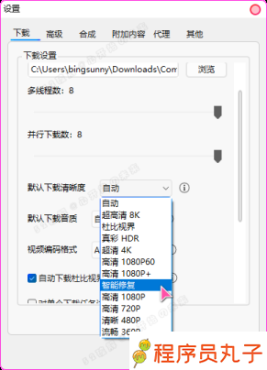 
B站视频下载器Bili23-Downloaderv1.55.0新春版，支持自动高音画质
-程序员丸子-分享优质资源
-第4
张图片